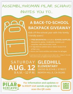 Backpack Giveaway Flyer